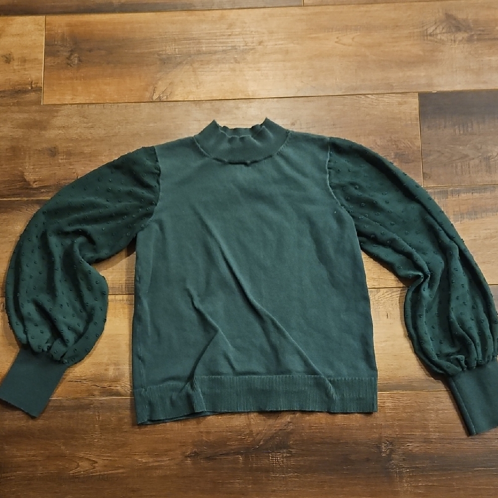 Vince Camuto Green Cowl Neck Sweater